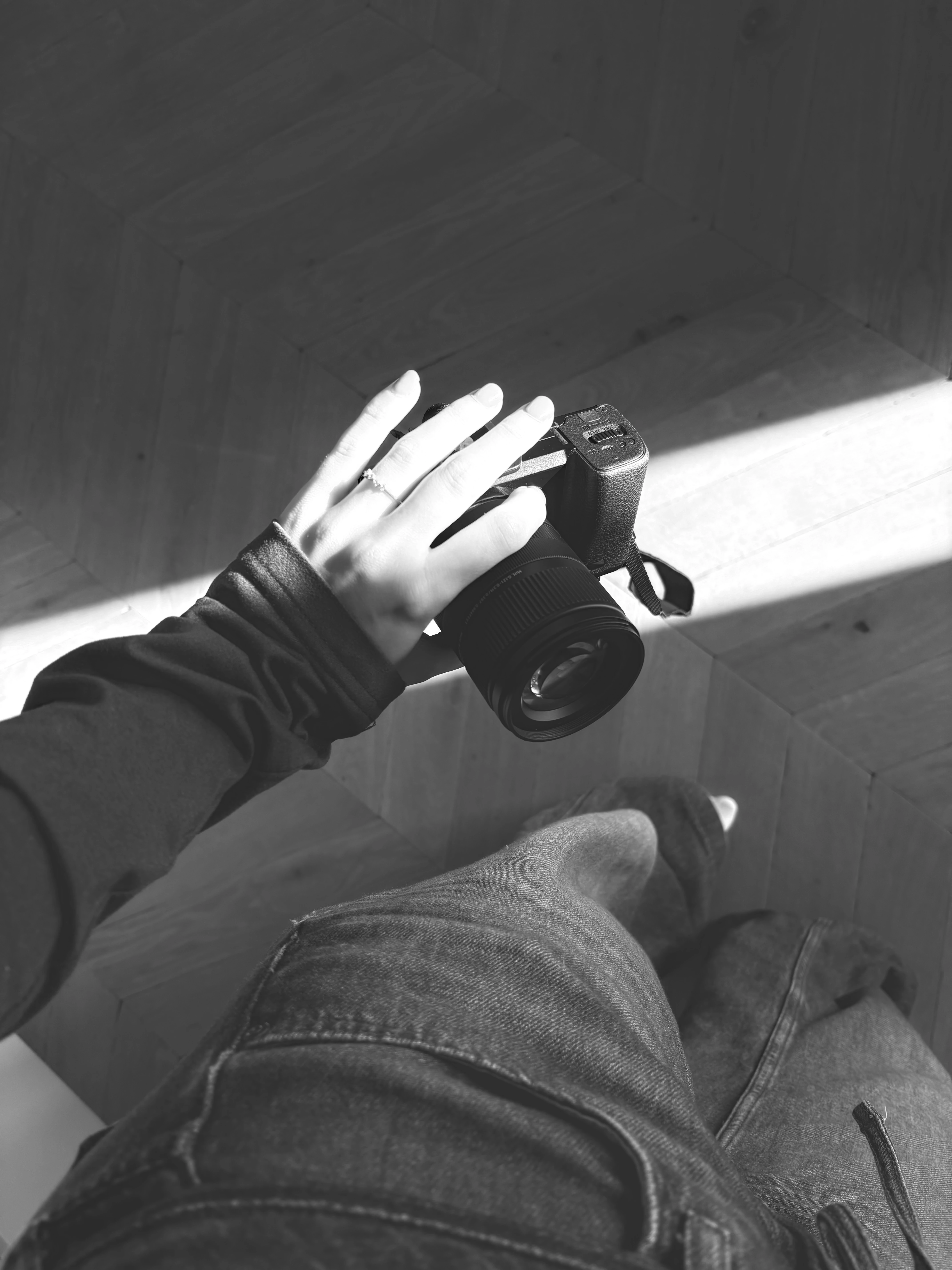 Lizza met camera in de hand